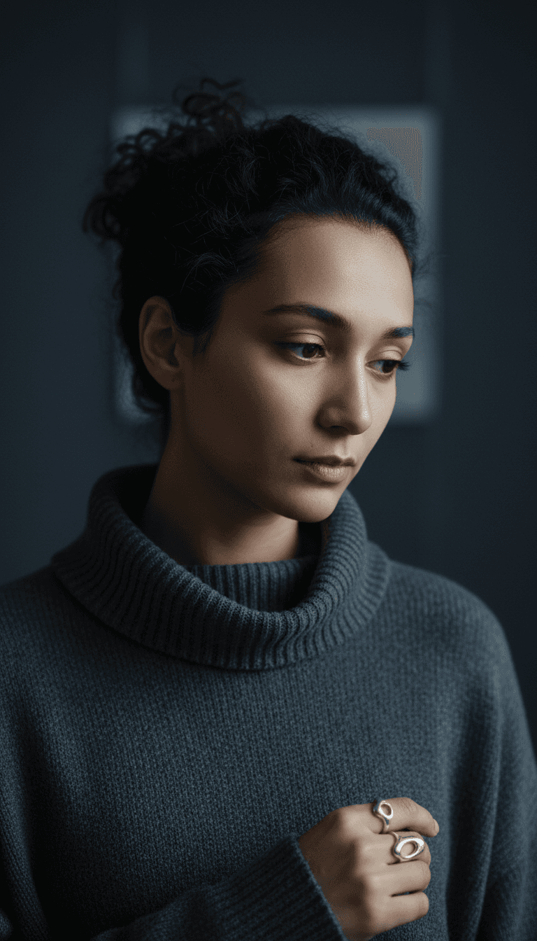 Artistic X-ray portrait in red and white